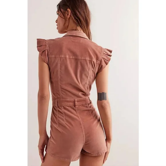 NWT WE THE FREE My Type Corduroy Romper - Picture 2 of 7